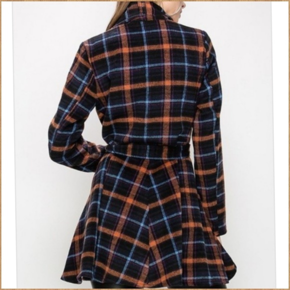 🍁SHAWL COLLAR DRAPE OPEN COAT WITH BELT - Picture 2 of 5